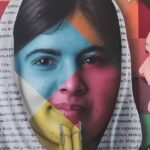 Malala Youzafzai, retratada pelo artista Eduardo Kobra