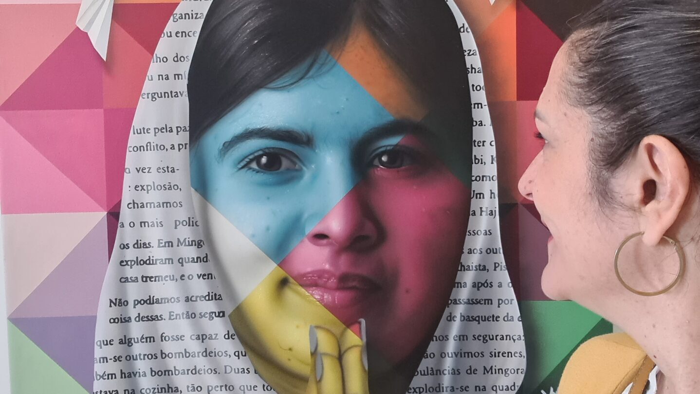 Malala Youzafzai, retratada pelo artista Eduardo Kobra
