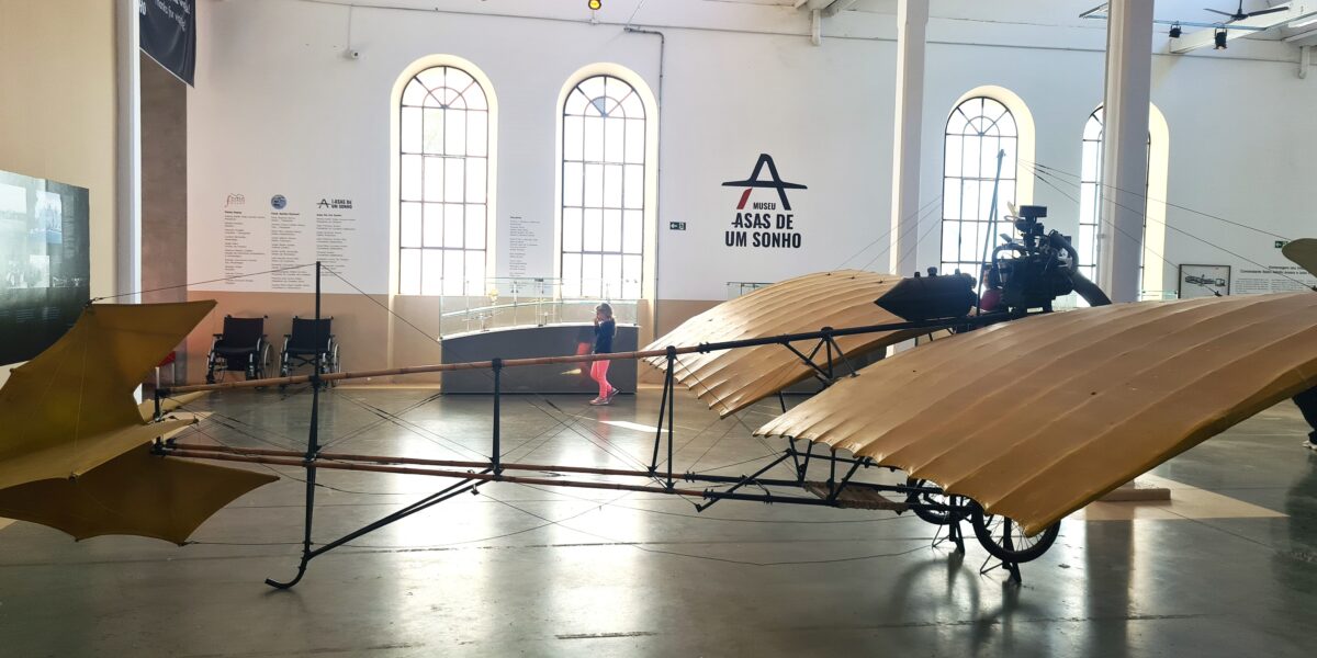 Replica de avião no Museu Asas de um Sonho