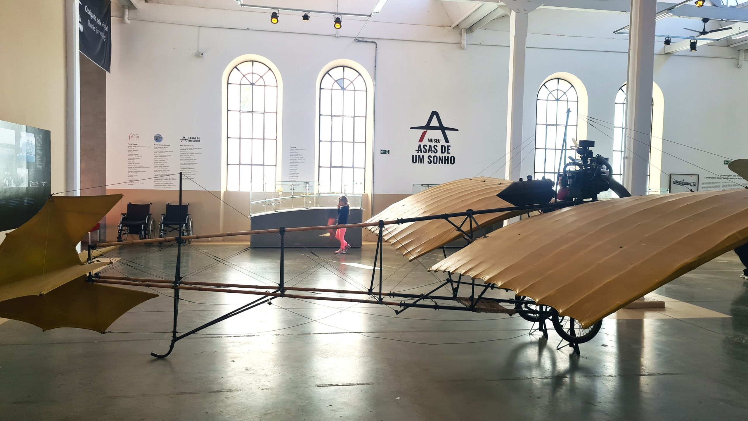 Replica de avião no Museu Asas de um Sonho